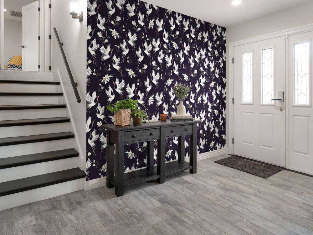 Vliegende kraanvogels patroon