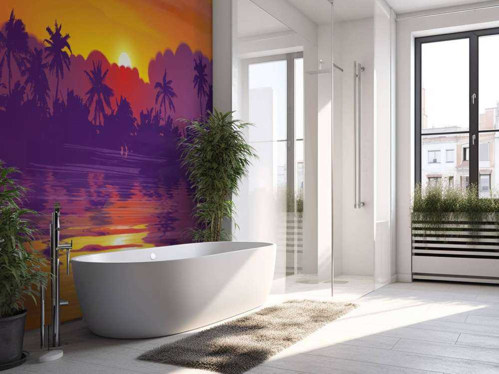 Gekleurde zonsondergang