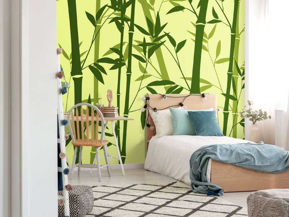 Illustratie van bamboebos