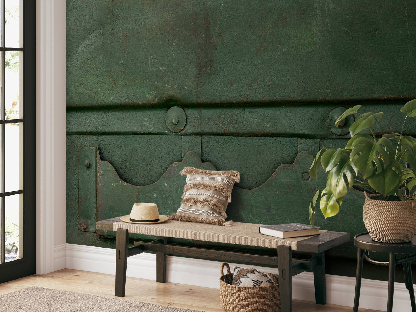 Groene metalen structuur