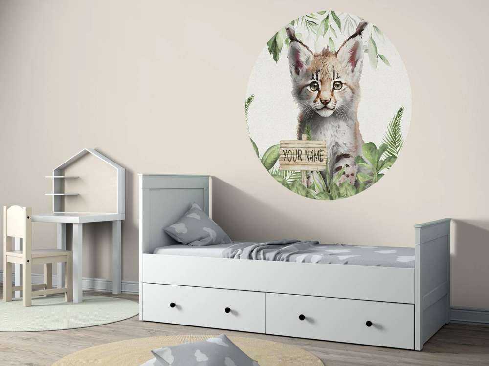 Baby lynx in de jungle