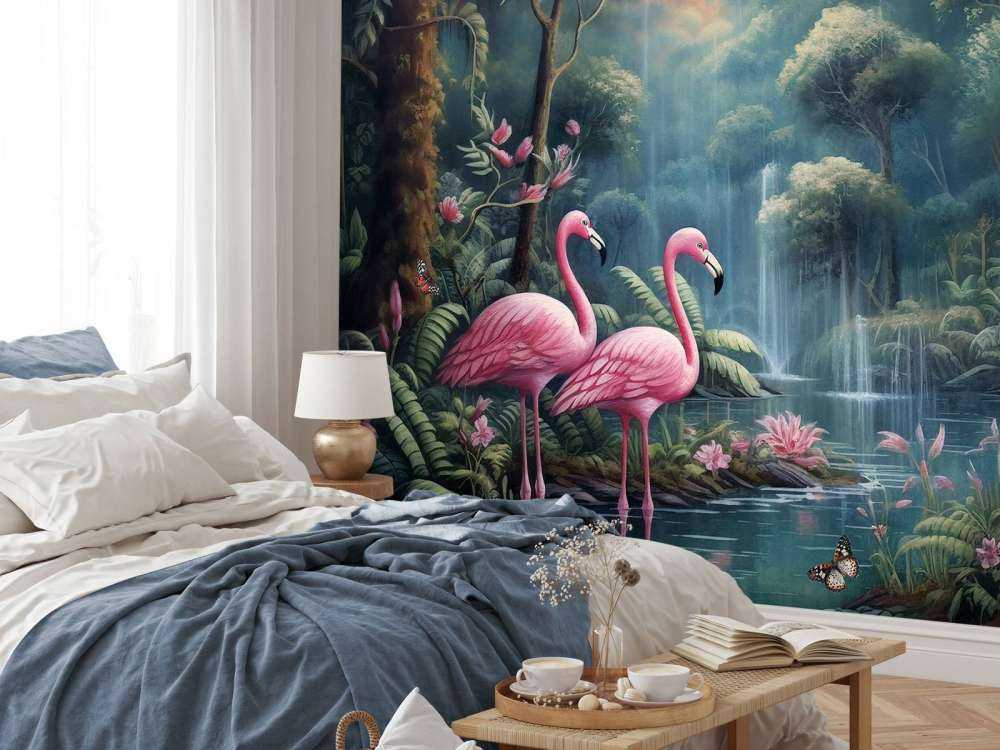 Schemerige Flamingo Eden