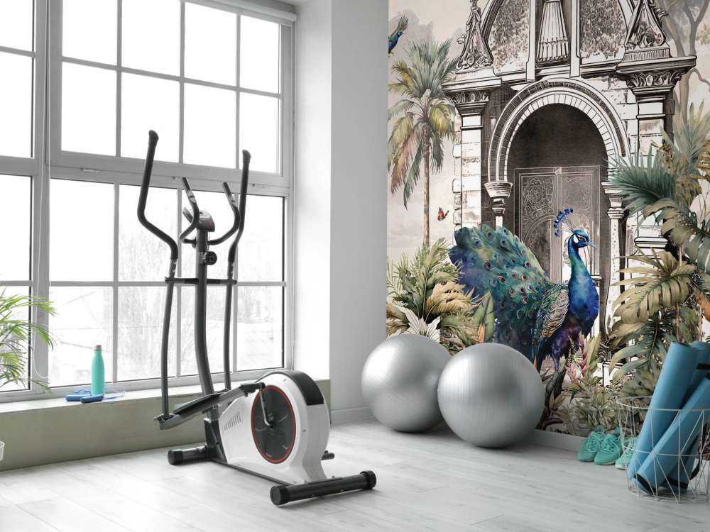 Pauwen in Paradijselijke Hof