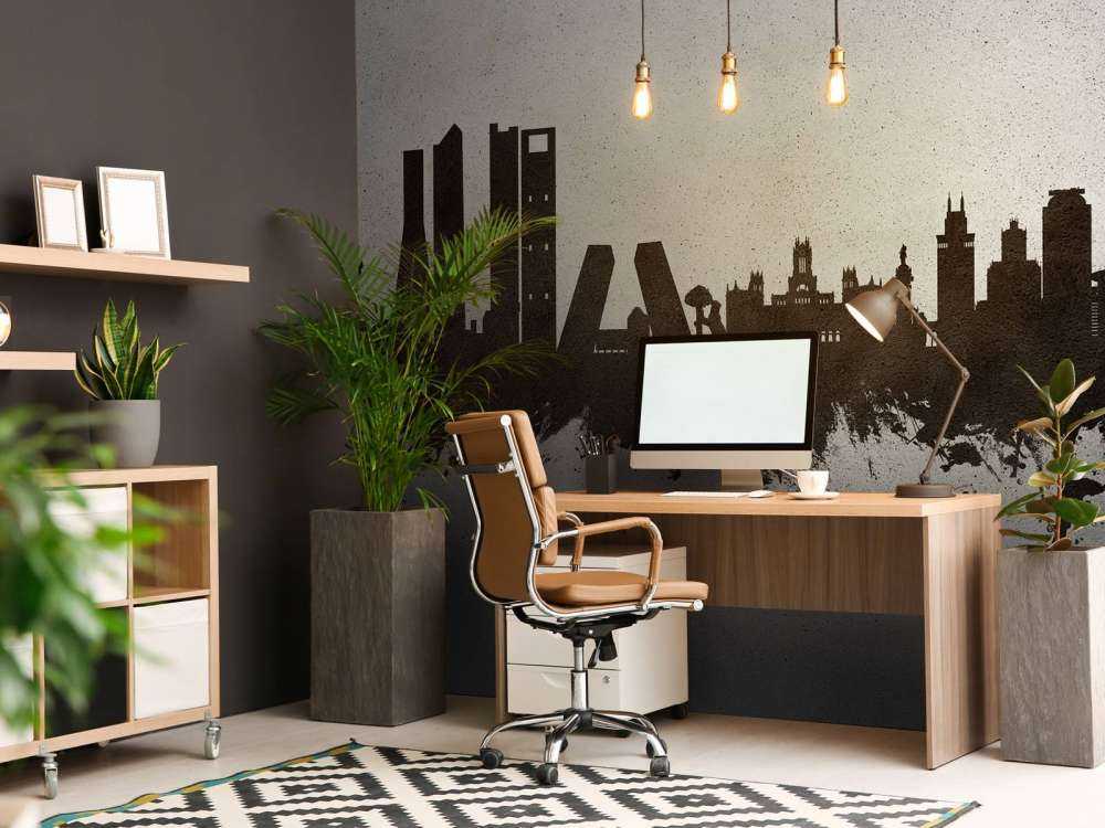 Waterverf skyline, Madrid