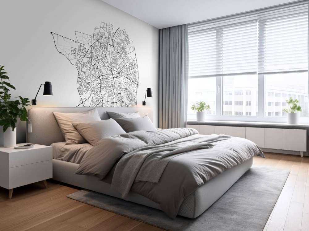 Plattegrond van Apeldoorn, wit
