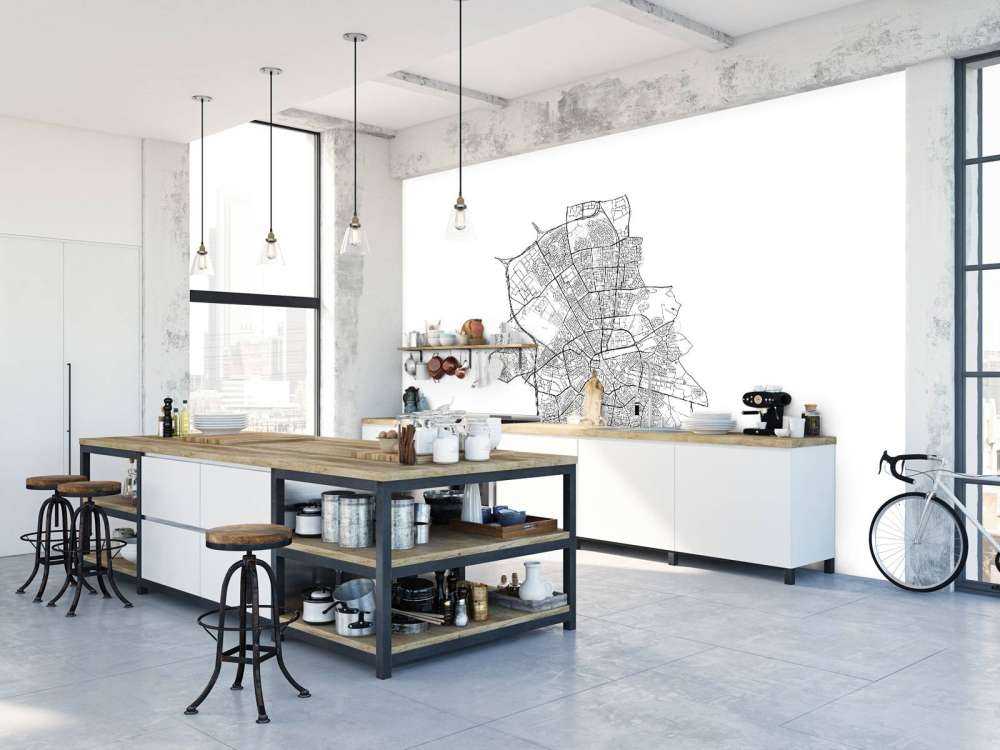 Plattegrond van Eindhoven, wit