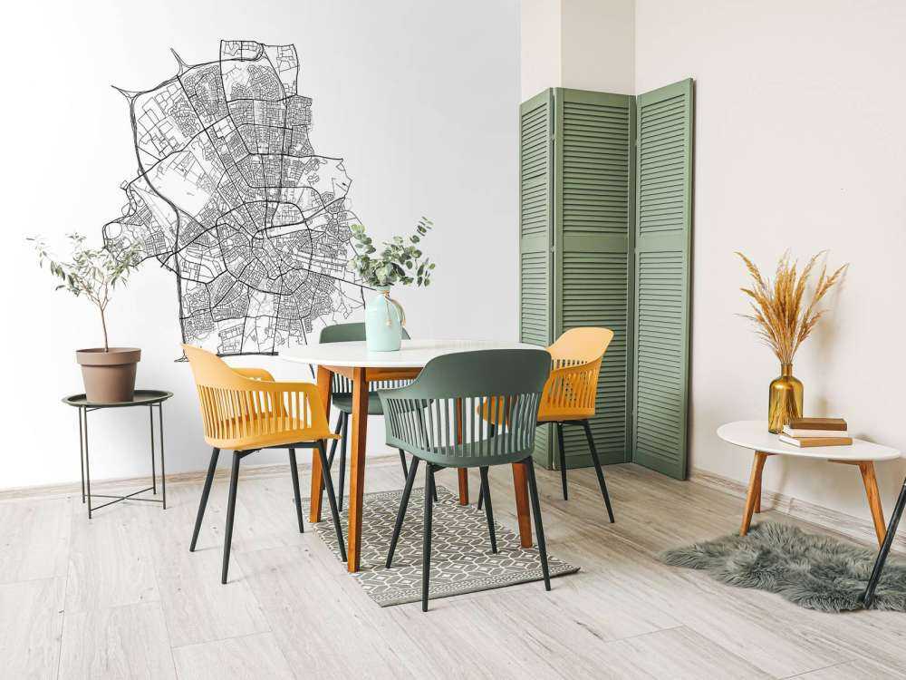 Plattegrond van Eindhoven, wit