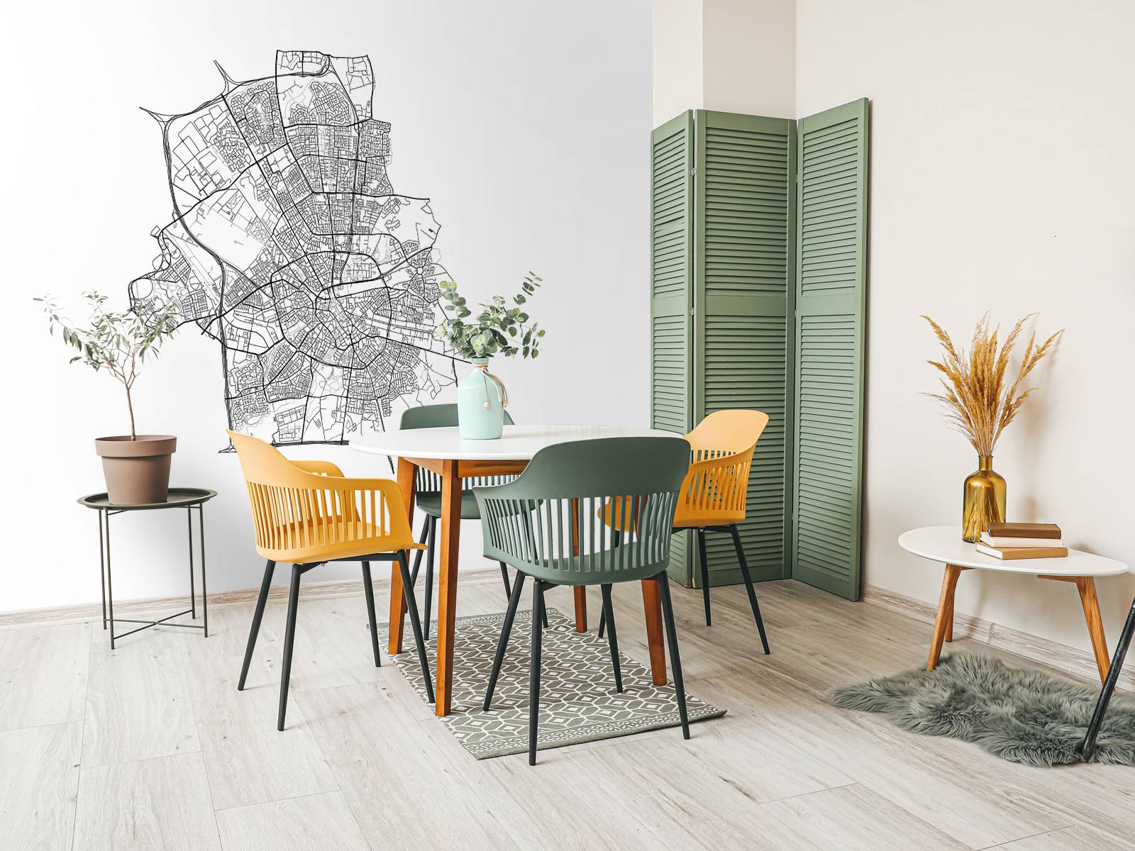 Plattegrond van Eindhoven, wit