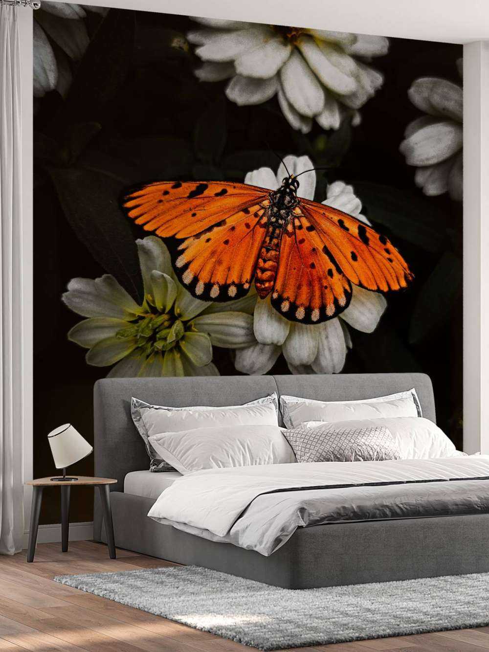 Monarchvlinder op een bloem