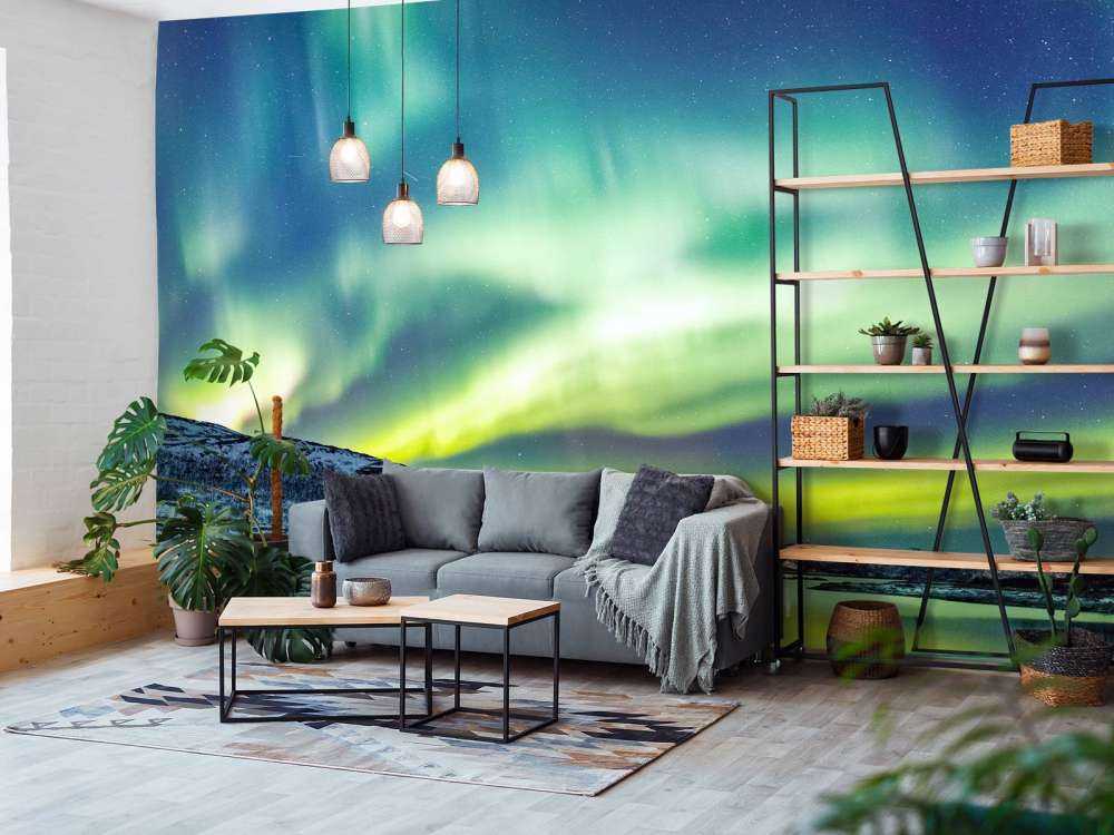 Kleurrijk Noorderlicht in Noorwegen