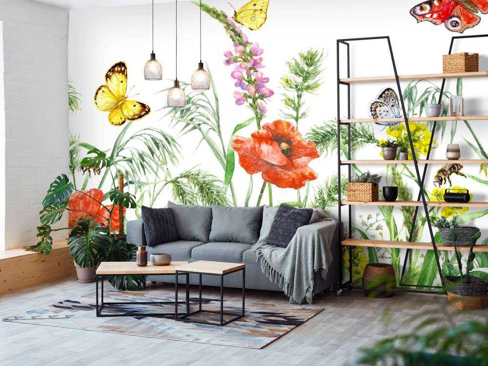 Vlinders in de natuur design