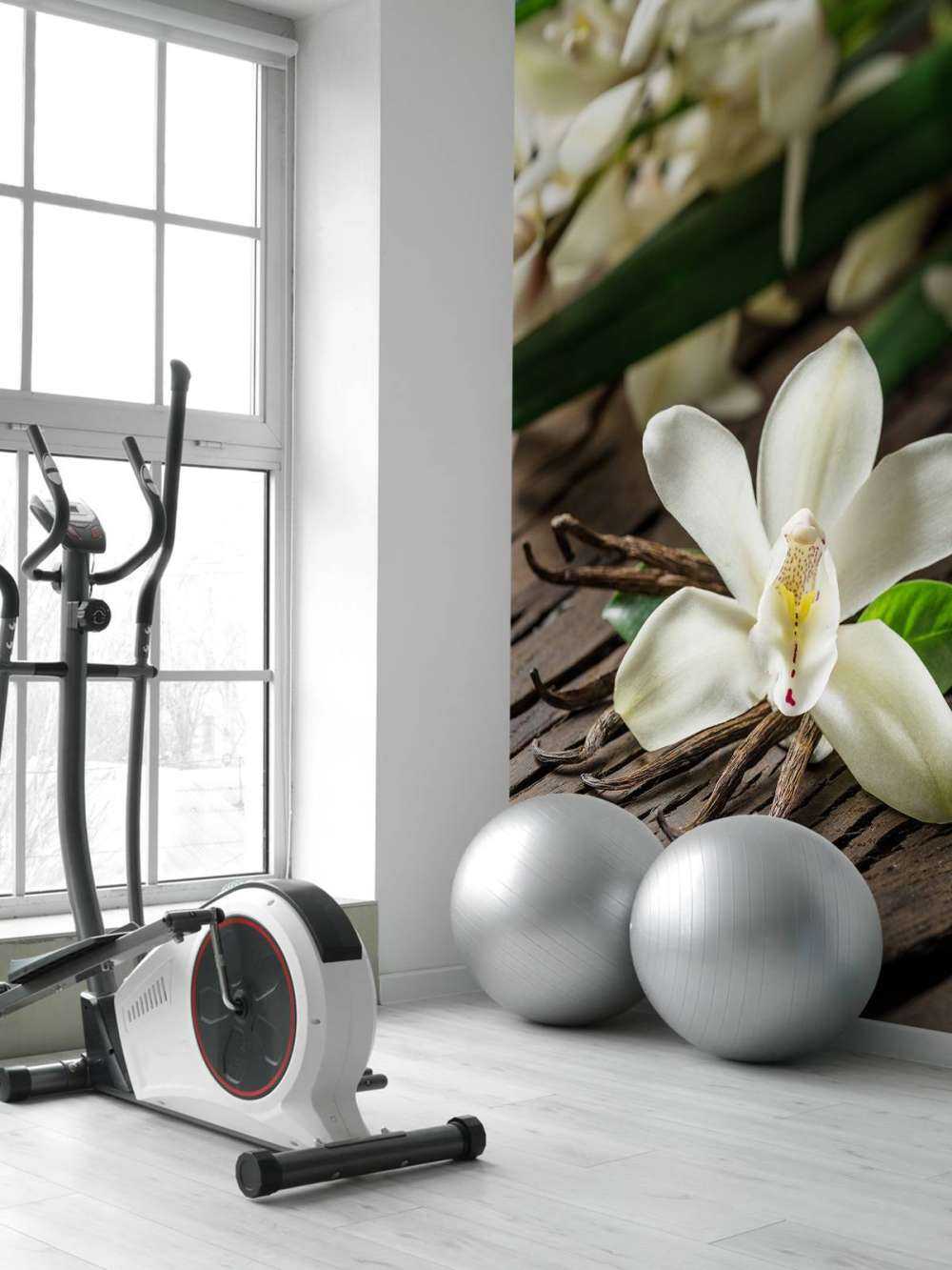 Bloem en vanille stokjes