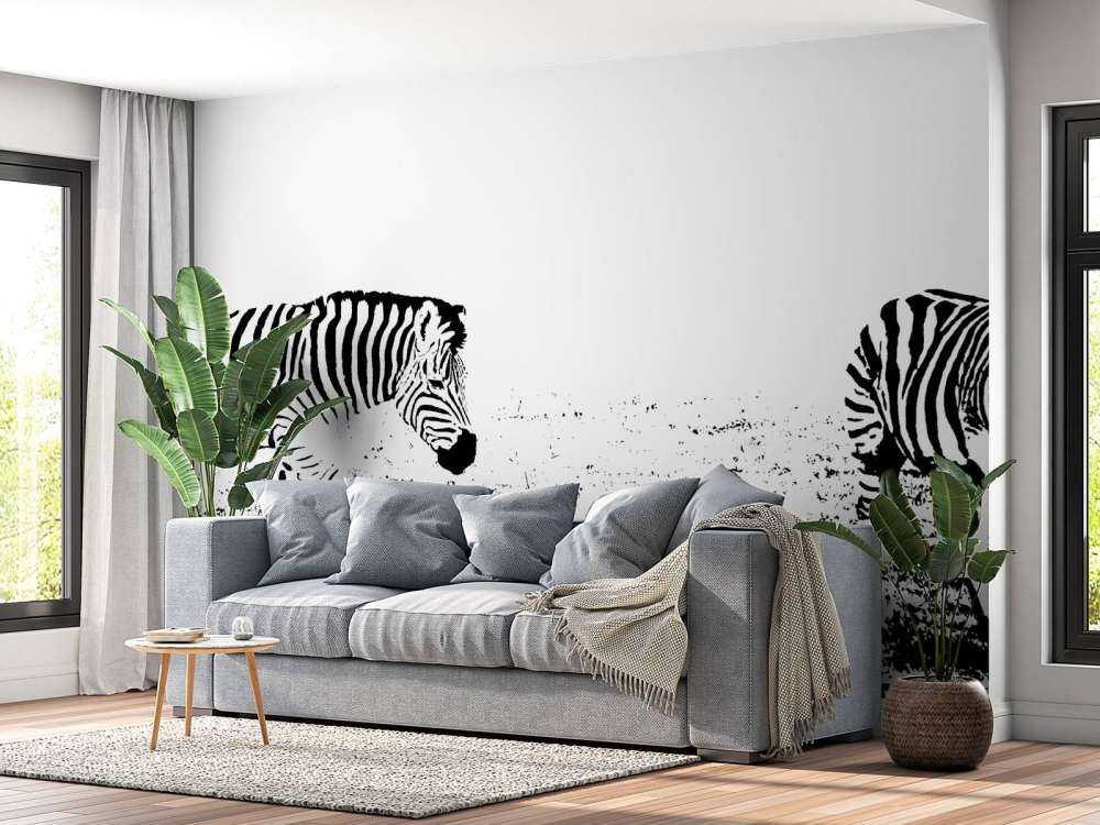 Zebra's in de weide design