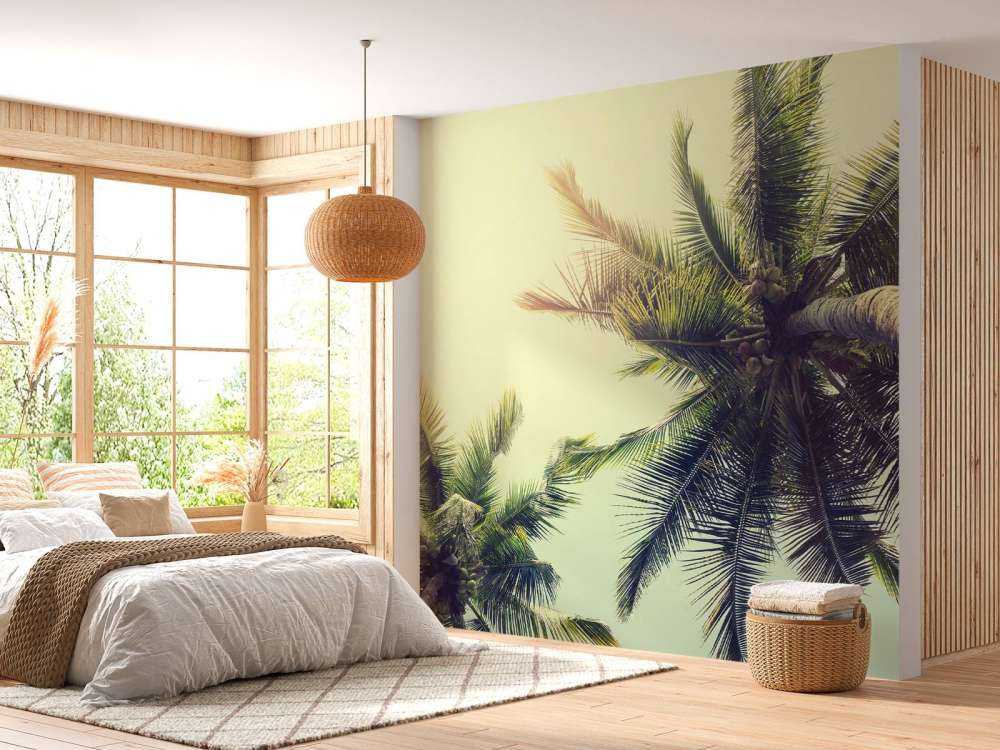 Palmboom Bladeren Vintage