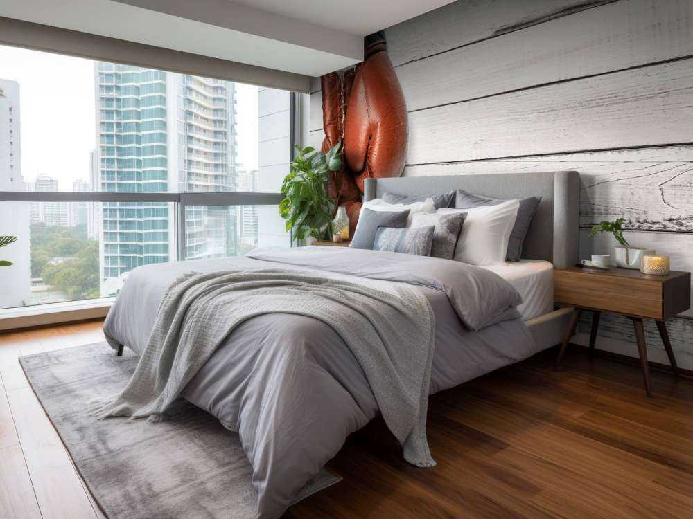 Old school rode bokshandschoenen