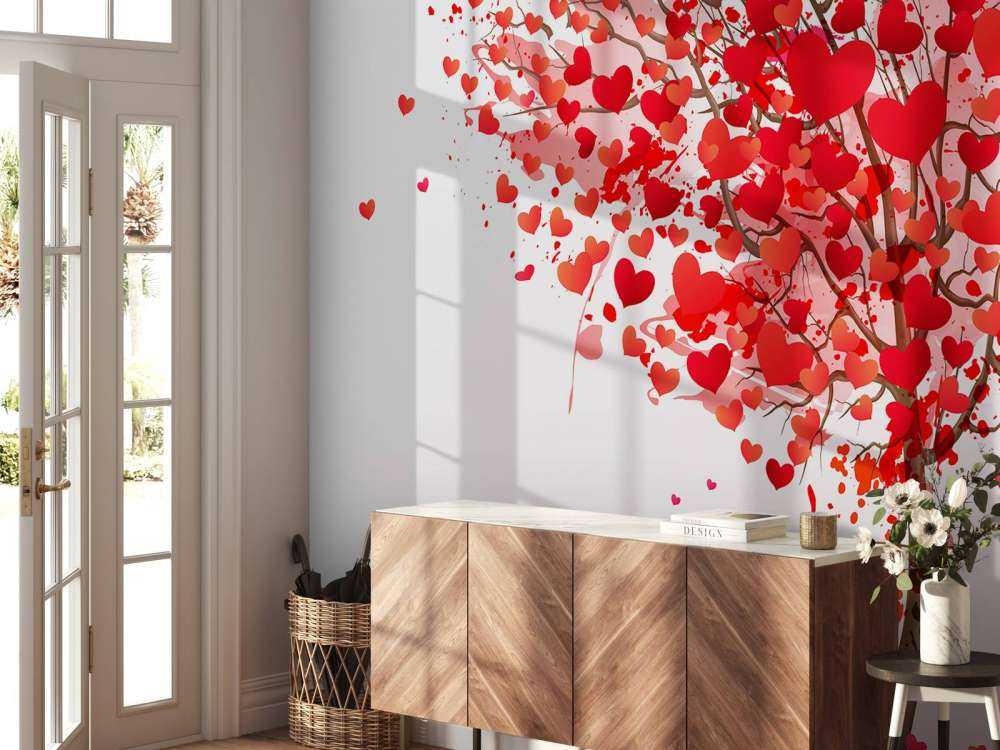 Hart gevormde boom design