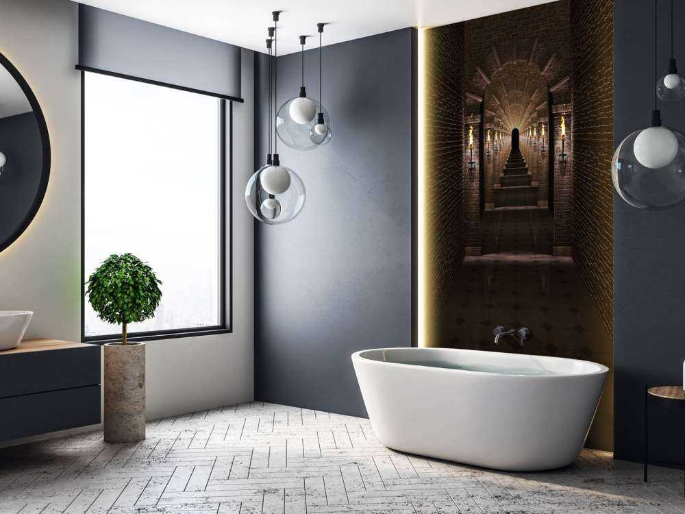 Lange middeleeuwse kasteel gang