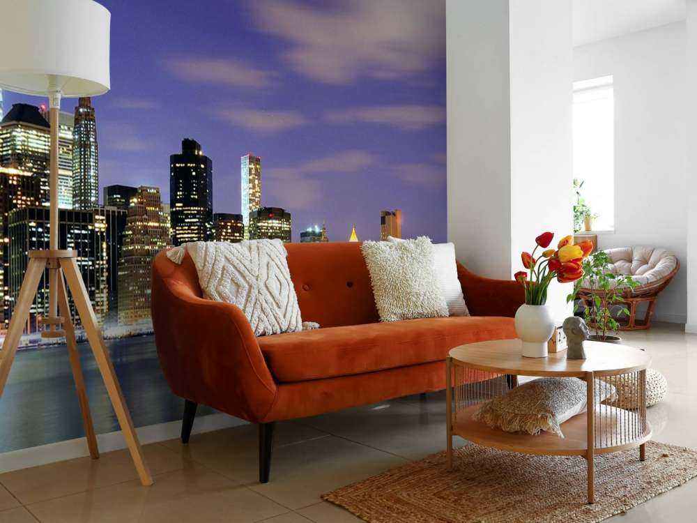 Lower Manhattan in de avond