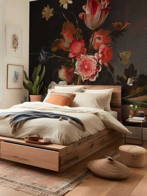 Stilleven met een boeket in wording
