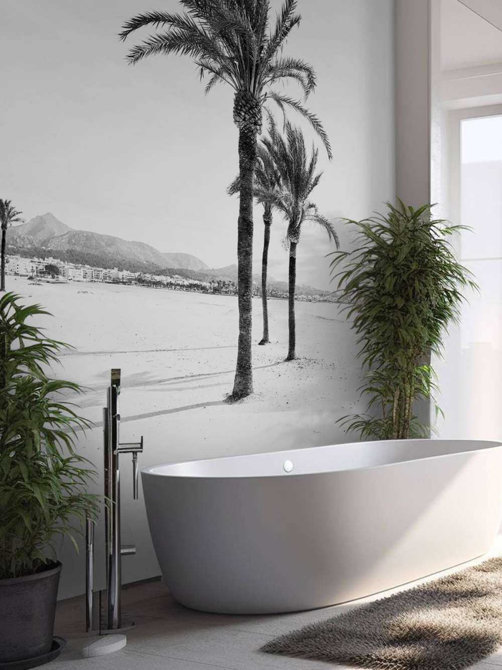 Palmbomen bij elkaar