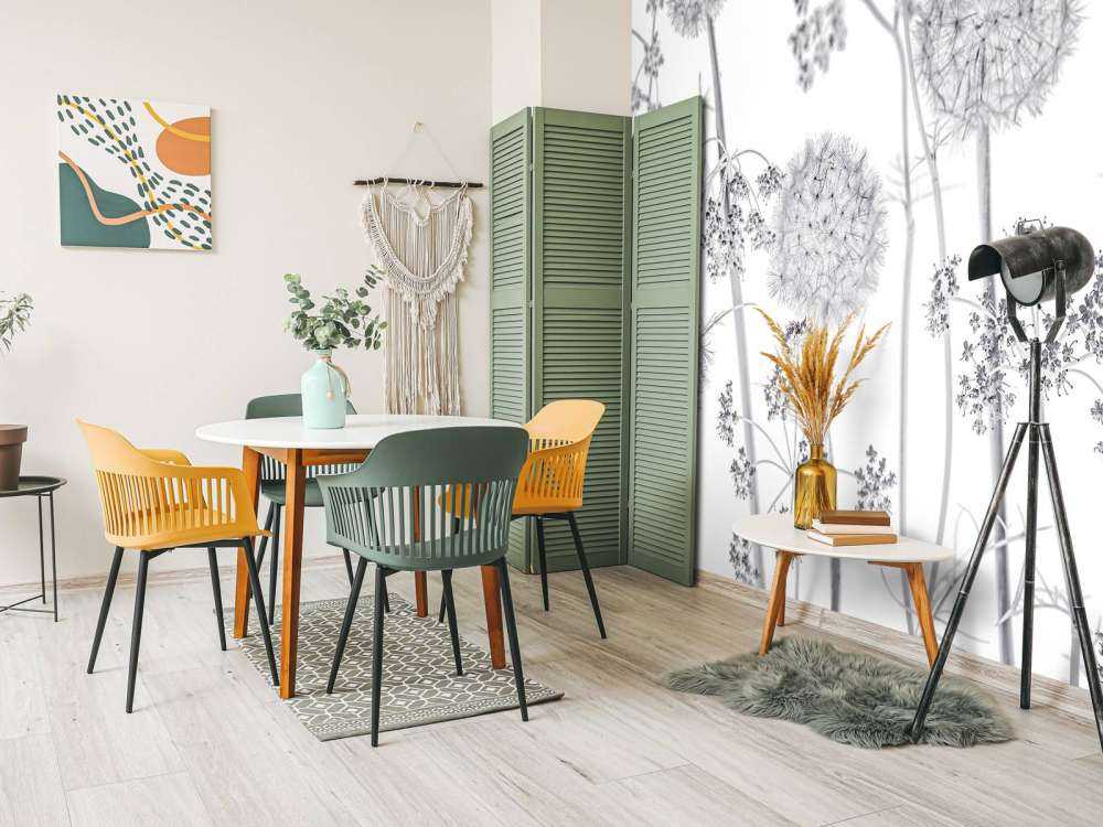 Meadow bloemen in zwart-wit