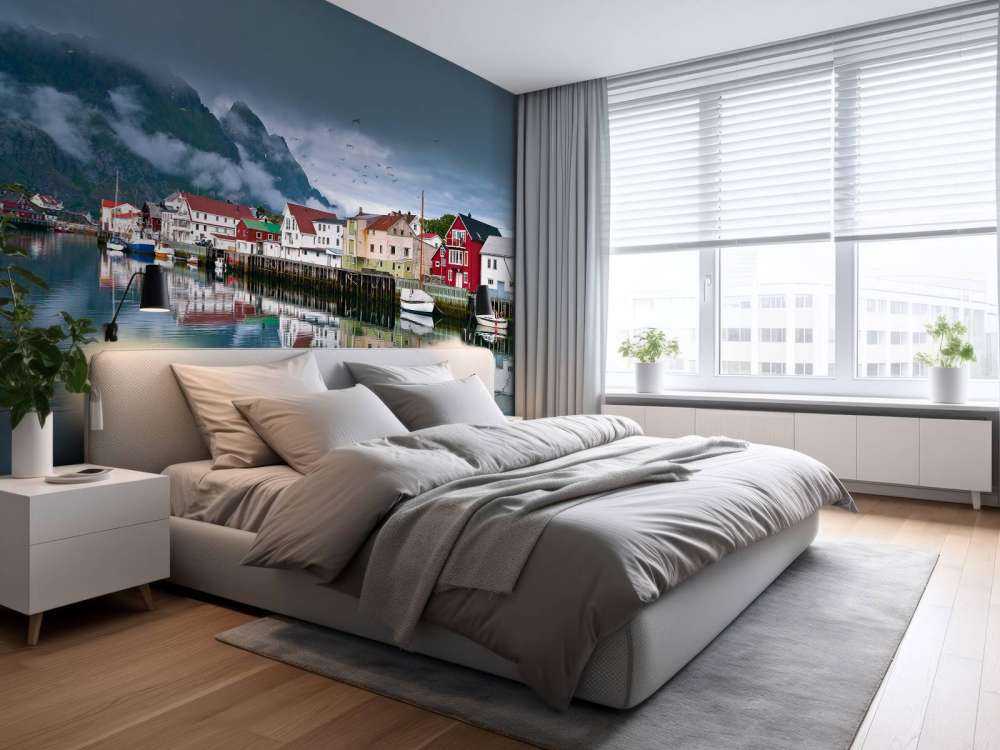 Huizen op de Lofoten