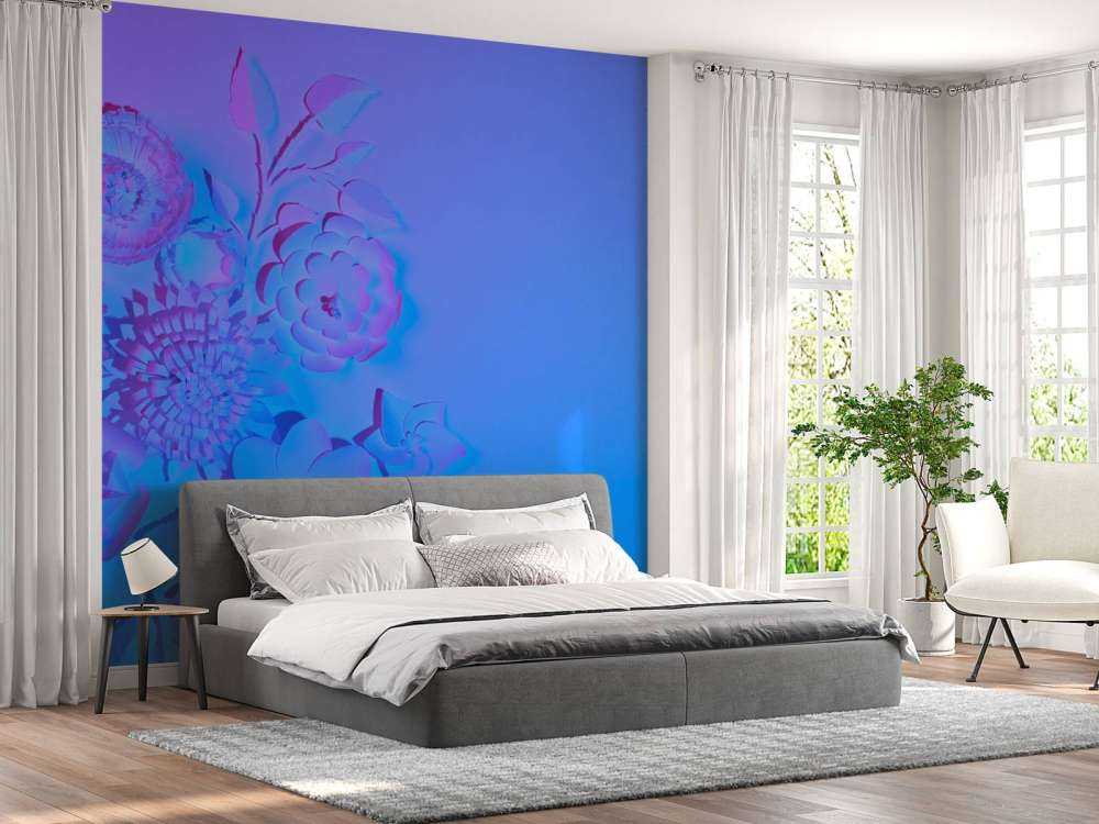 Paars modern kunstwerk