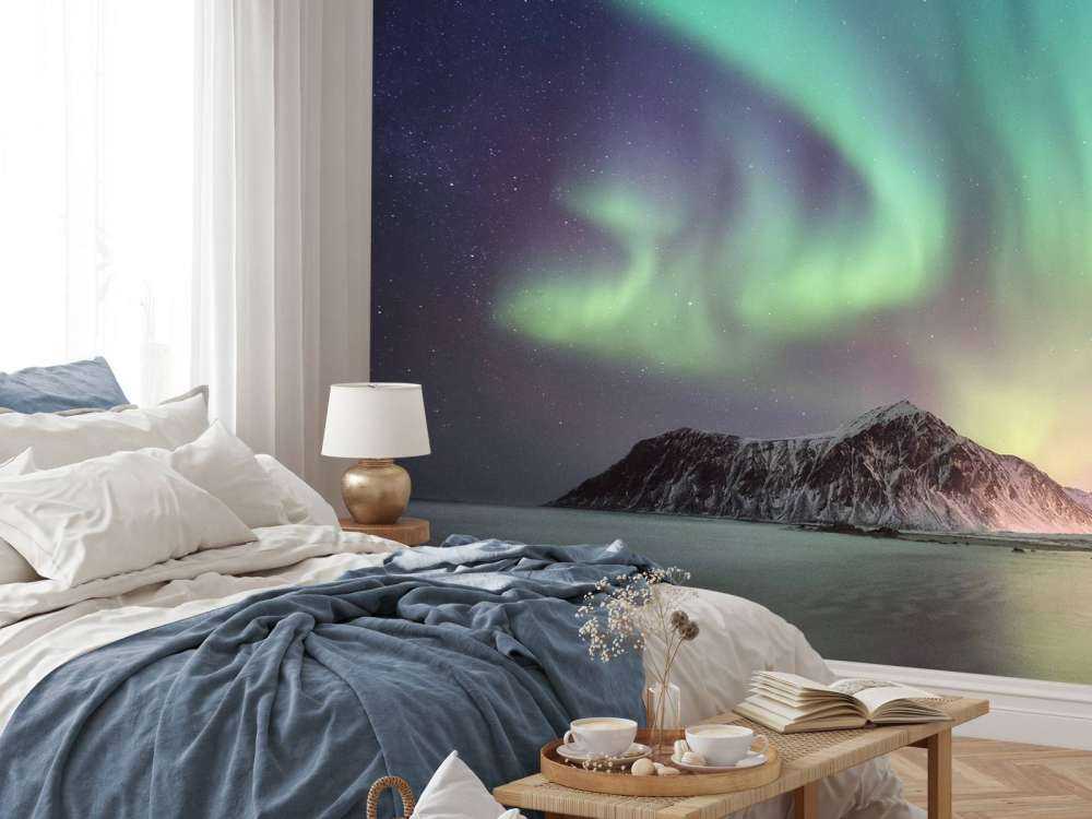 Verlichte nacht door Noorderlicht