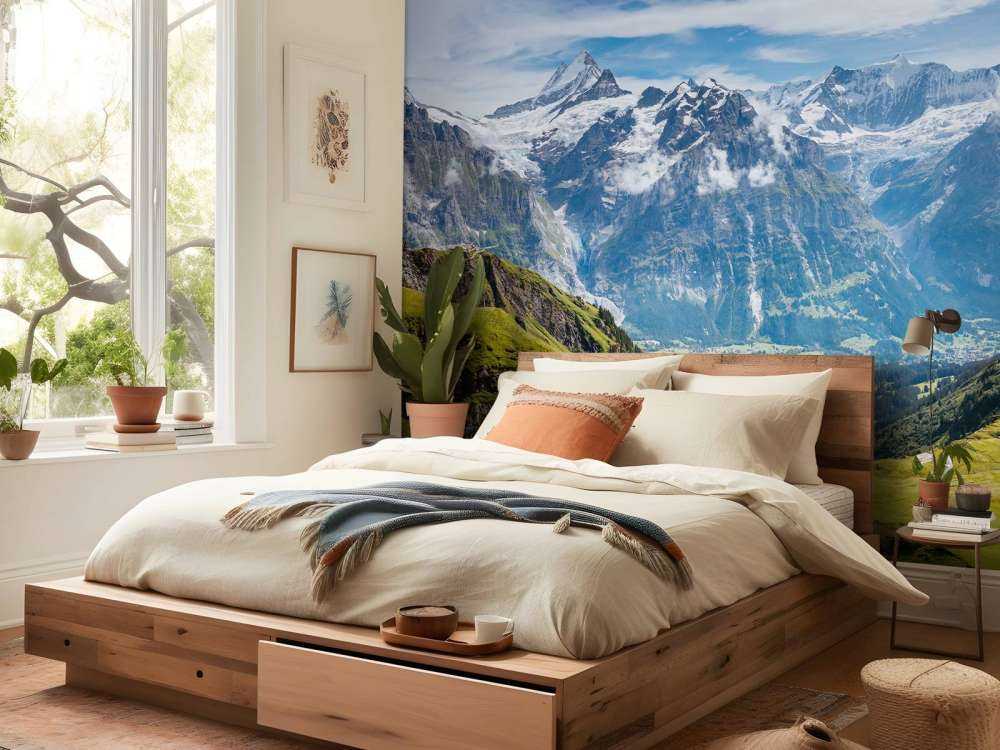 Geweldig uitzicht in de Zwitserse Alpen