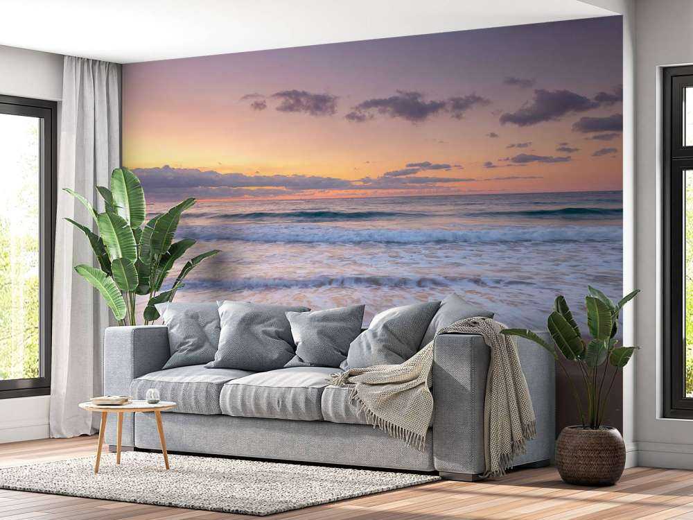 Mooie kleurrijke zonsondergang