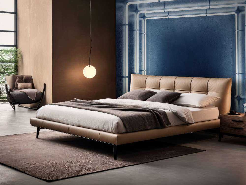 Betonnen neon verlichte garage