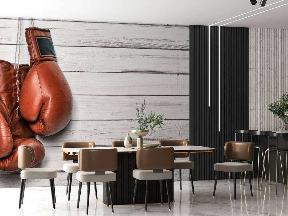 Old school rode bokshandschoenen