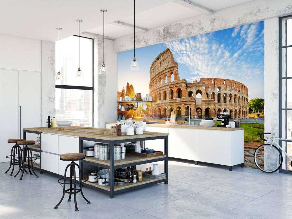 Colosseum in Rome bij zonsopkomst