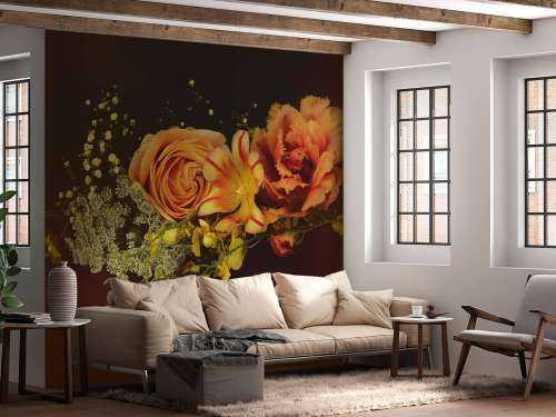 Samengestelde bloemen slinger