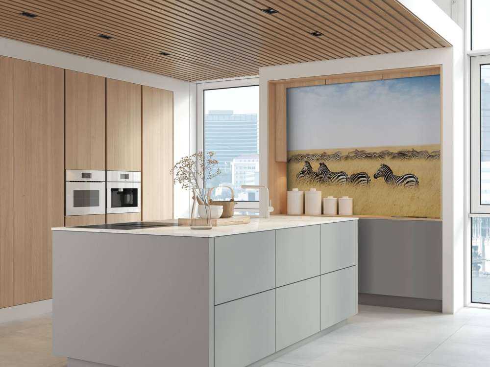 Kudde zebra's in Kenia