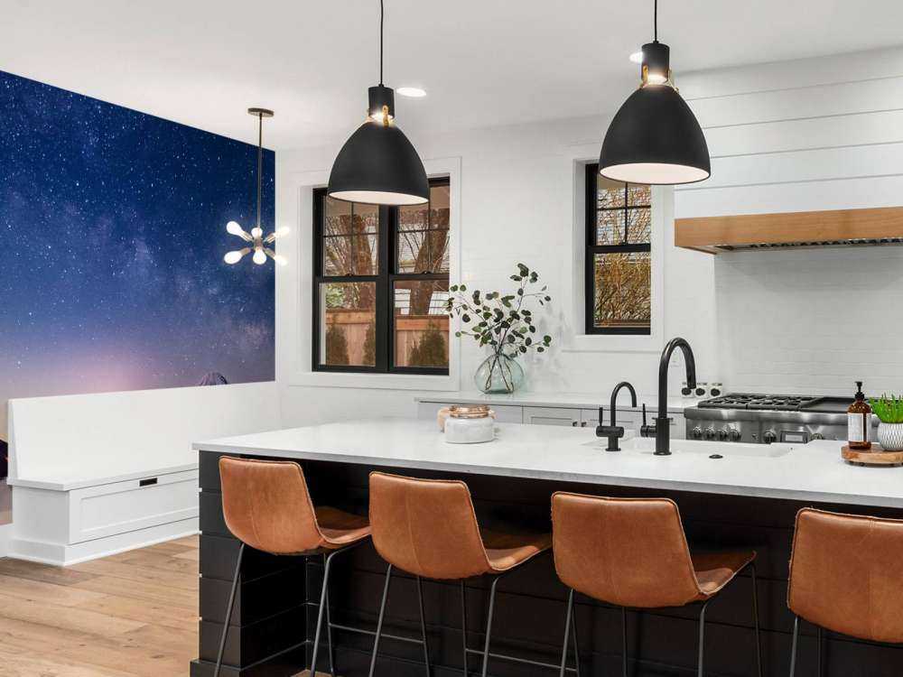 Berglandschap met een stadje