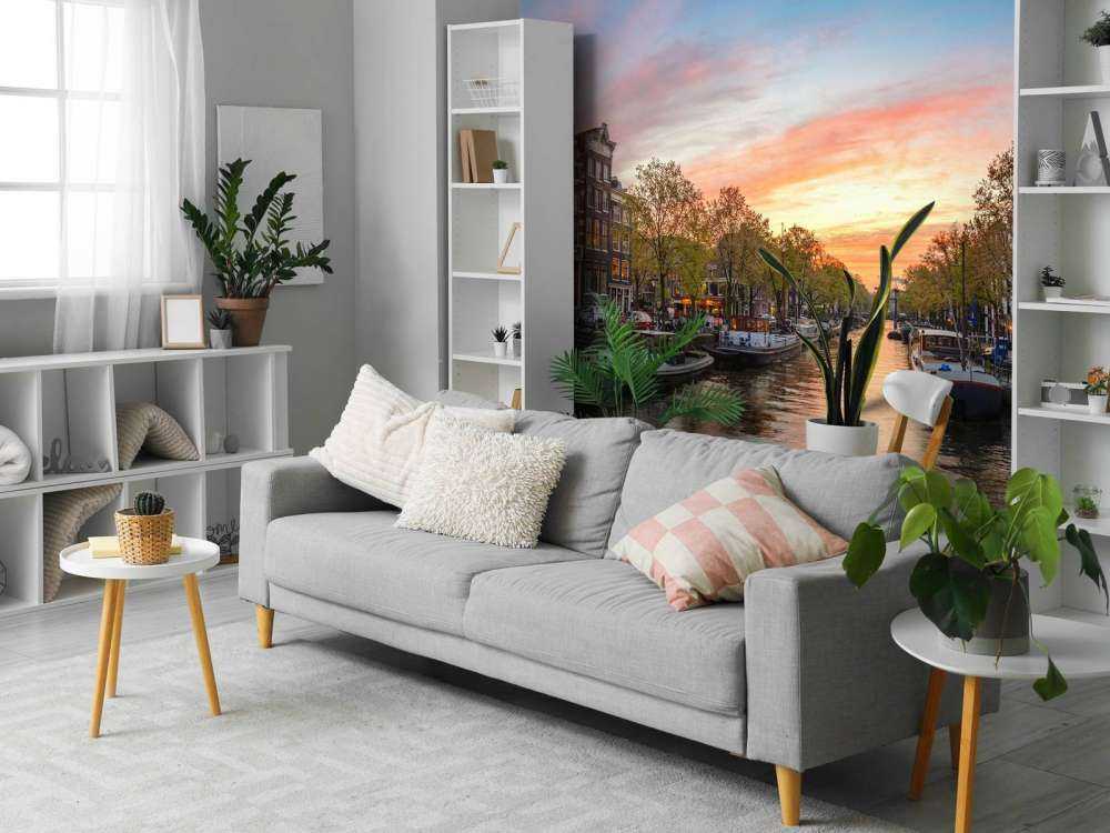 Zonsondergang in Amsterdam