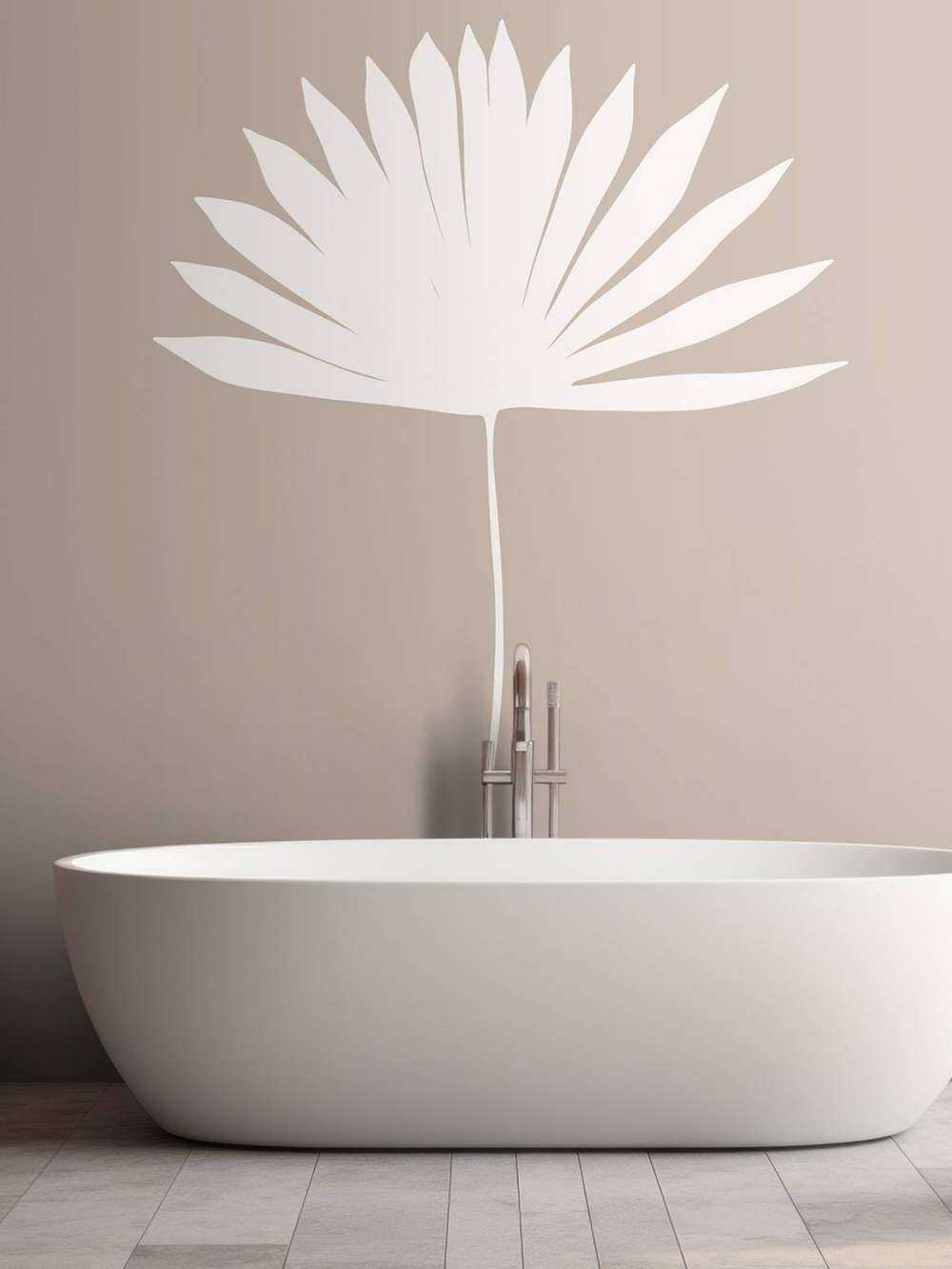 Minimalistische plant op roze achtergrond