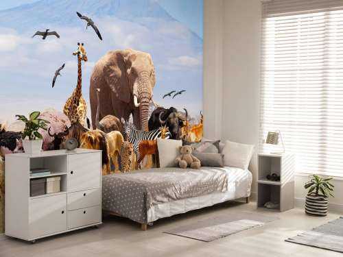 Afrikaanse dieren bij Kilimanjaro