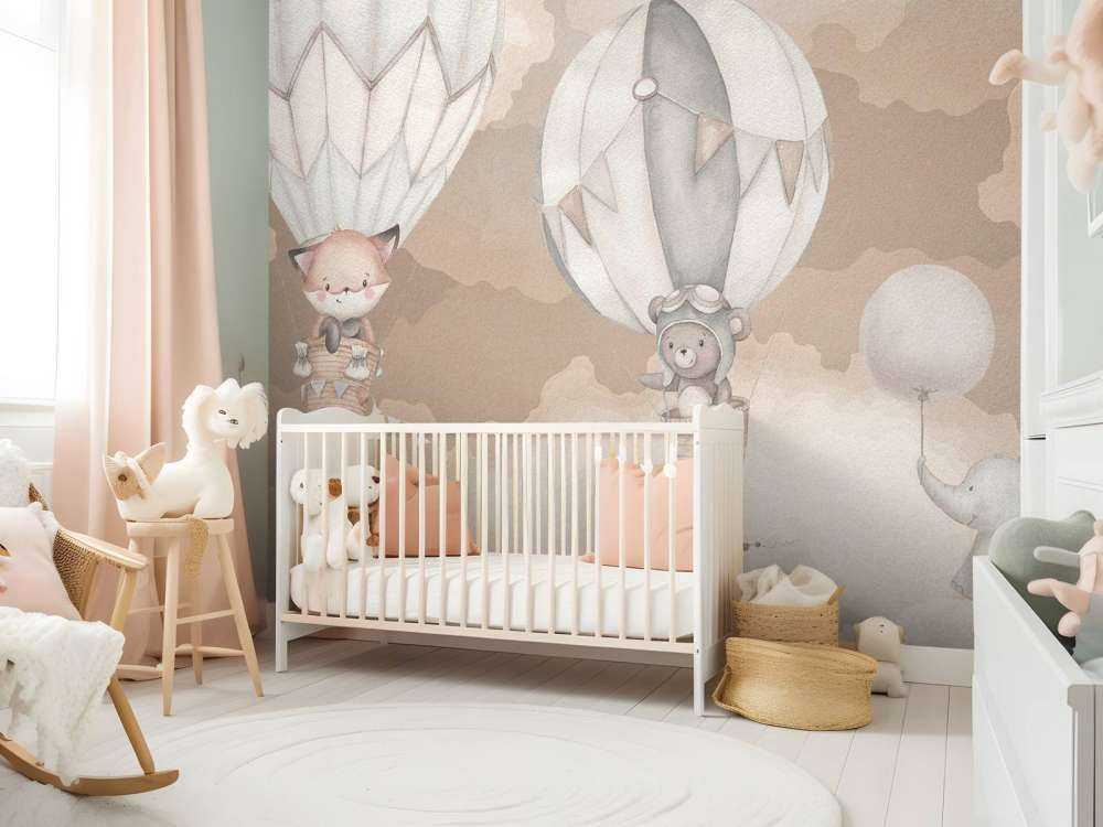 Vliegende dieren taupe