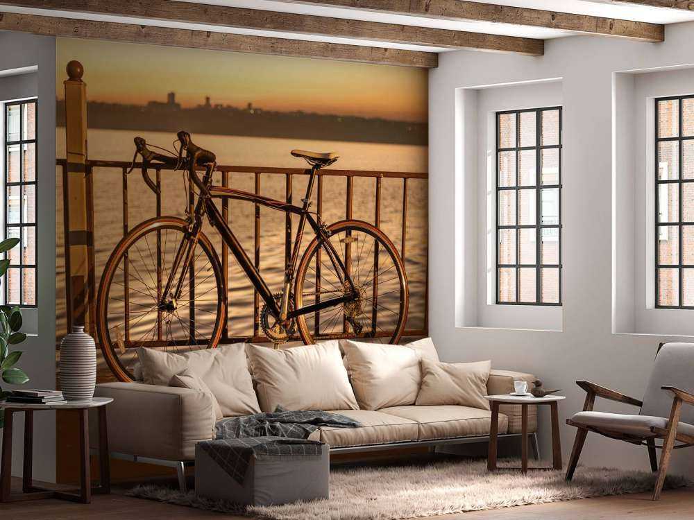 Racefiets aan het water