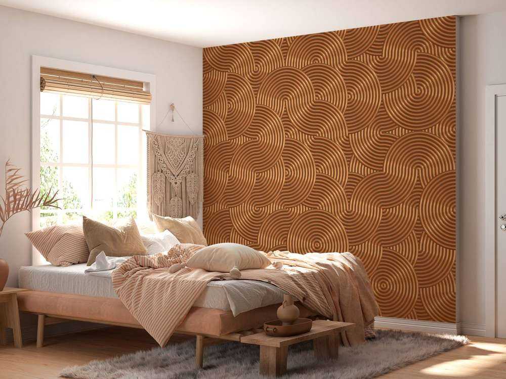 Metalen achtergrond met cirkels