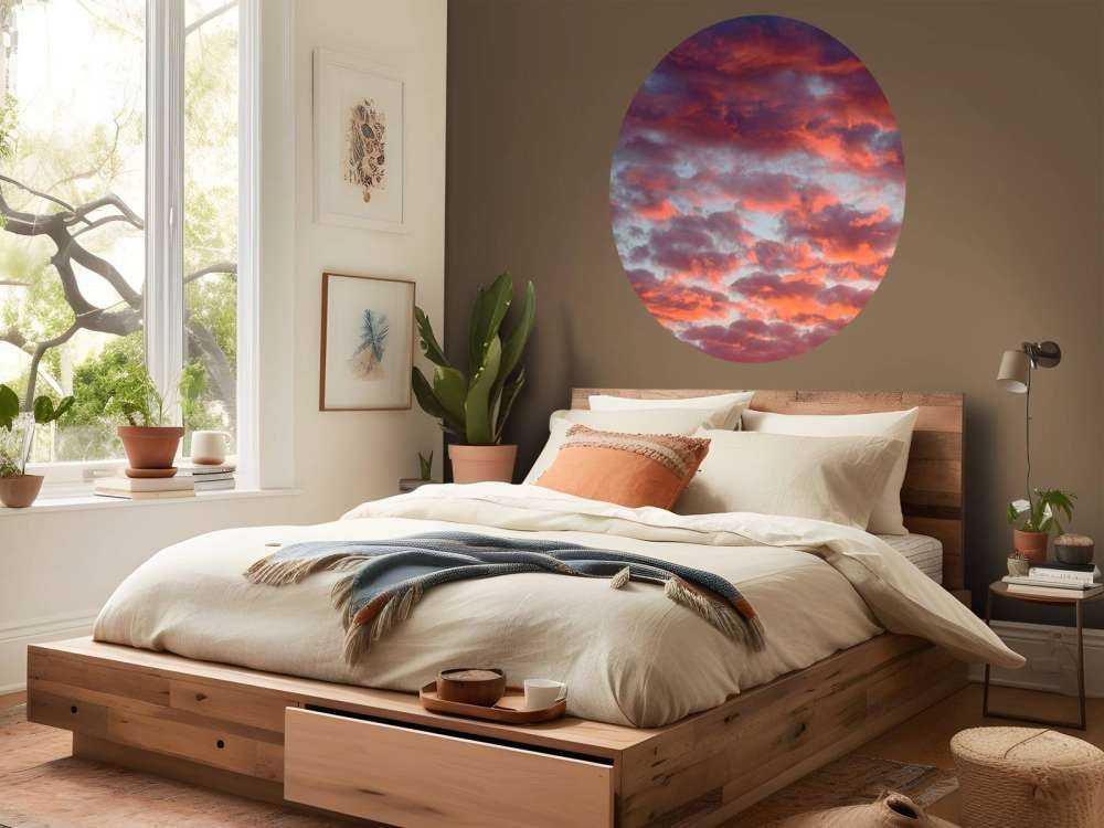 Zonsondergang in de lucht