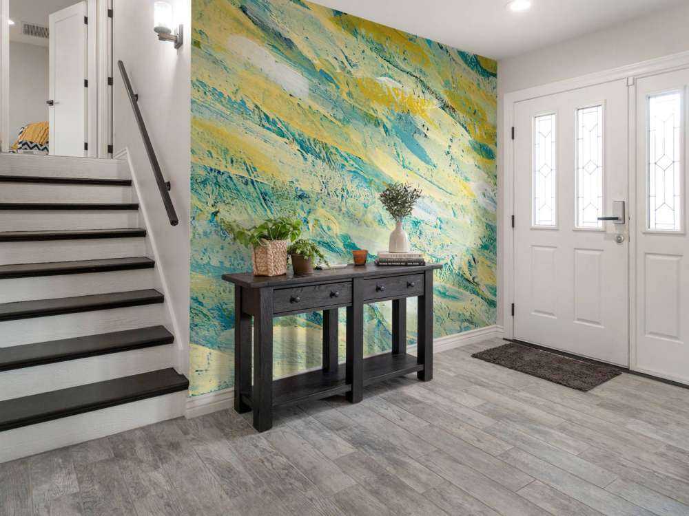 Gekleurde verfstrepen