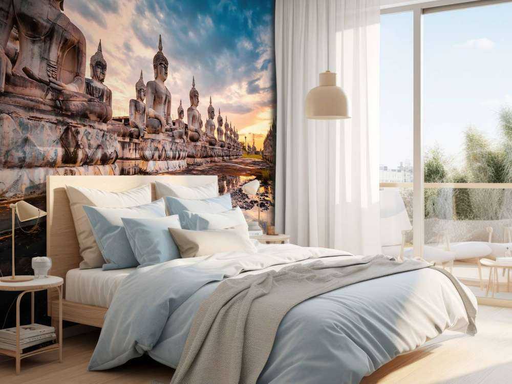 Buddha beelden op water