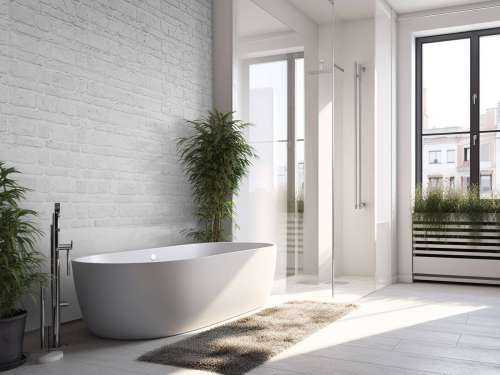 Witte stenen met oud beton