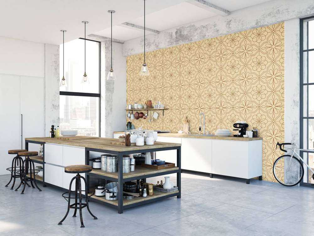 Bloemen in retro stijl