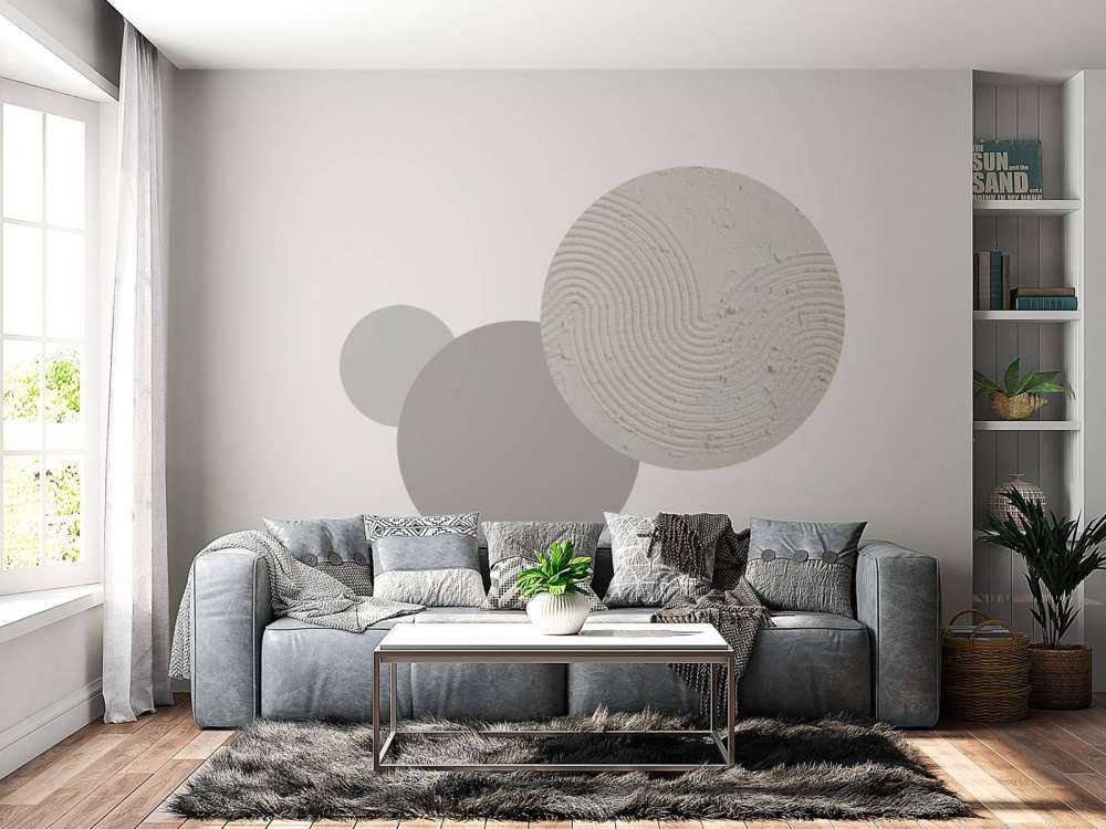 Structuur kunst in off white
