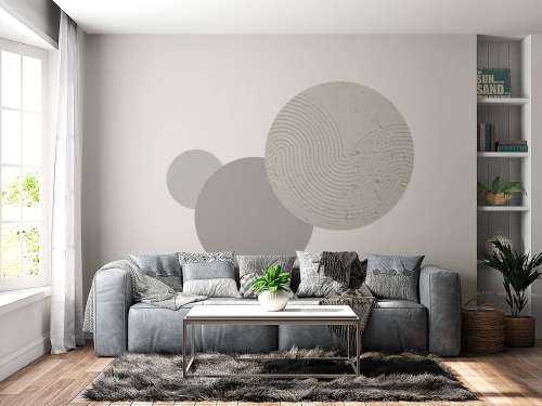 Structuur kunst in off white