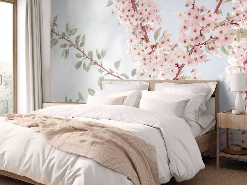 Bloesembloemen vanaf onder